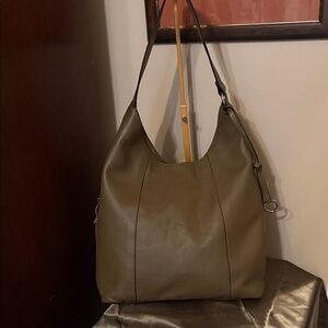 Vince Camuto  Army greenLeather Tote Bag